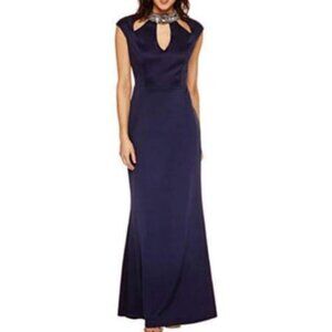 Blu Sage Elegant Blue Evening Gown